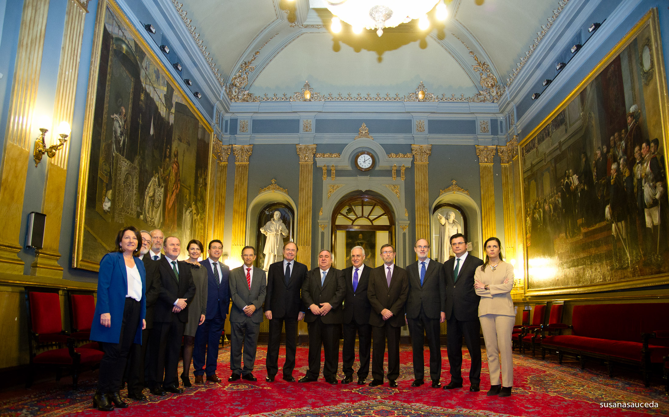 Los presidentes de Parlamentos Autonómicos con el presidente del Senado.