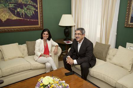 Con el Portavoz de Nueva Canarias