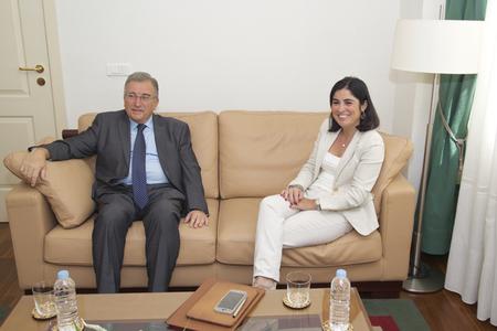 Con el presidente de la Audiencia de Cuentas de Canarias