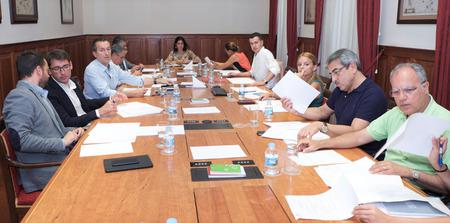 La Junta de Portavoces, durante su reunión.