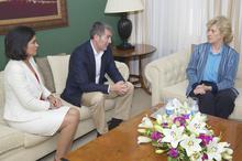 Carolina Darias, Fernando Clavijo y Soledad Becerril.