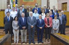 Fotografía de familia del grupo de trabajo de e-Democracia de la Calre.