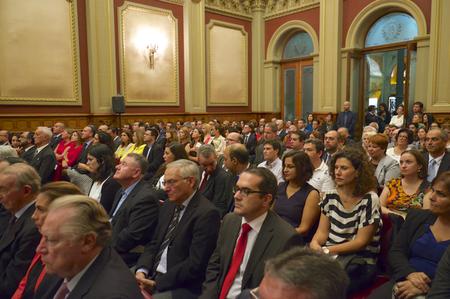 Vista general del público asistente