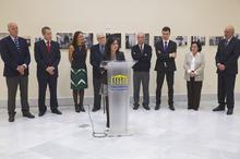 Carolina Darias interviene en la inauguración.