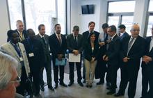 Fotografía de familia con las delegaciones en Africagua 2015.