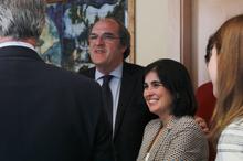 Darias, junto al diputado madrileño Ángel Gabilondo.
