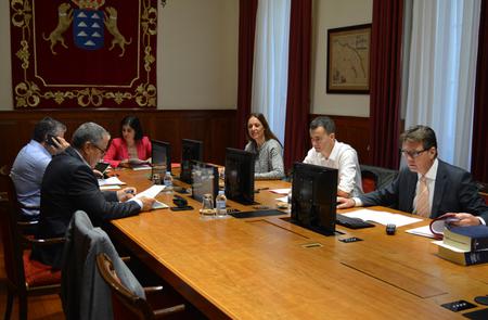 Reunión de la Mesa del Parlamento. Reunión de la Mesa del Parlamento.