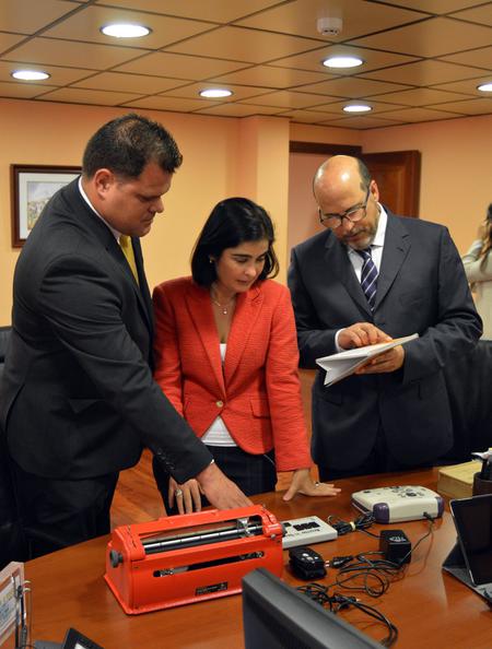 Visita a la sede de la ONCE.