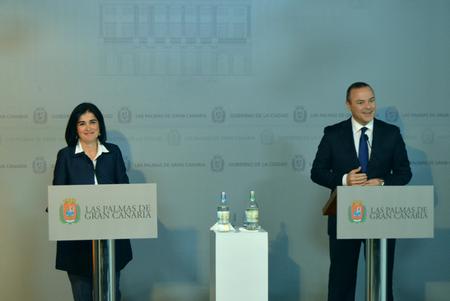 Un momento de la rueda de prensa.