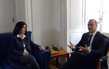 Darias e Hidalgo, durante su reunión.