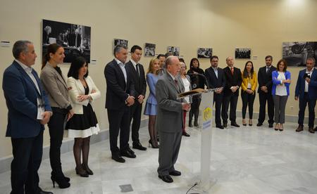 Garriga, durante su intervención en la inauguración.
