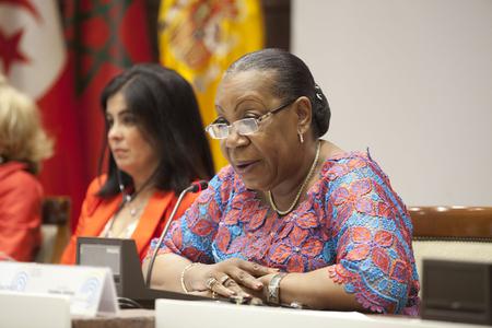 Catherine Samba-Panza, durante su intervención.