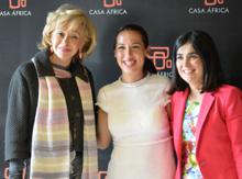 Teresa Fernández de la Vega, Patricia Hernández y Carolina Darias.