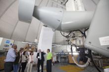 Un momento de la visita.