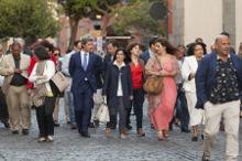 Un momento del recorrido por La Laguna.