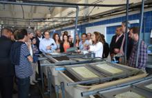 Un momento de la visita.