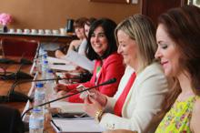 En la reunión de la Coprepa.