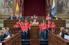 Fotografía El Parlamento de Canarias declara su apoyo incondicional al silbo gomero