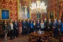 Fotografía Una delegación de la Mesa y la Junta de Portavoces del Parlamento asiste al pleno de aprobación de la reforma del Estatuto de Autonomía de Canarias 