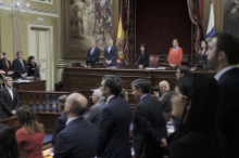 Fotografía El Parlamento guarda un minuto de silencio en memoria de Laura Luelmo y de Luis Mardones 