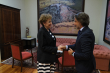 Fotografía El presidente del Parlamento de Canarias recibe a la embajadora de México en España 