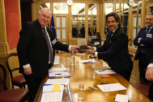 Fotografía Gustavo Matos se reúne en Roma con el presidente del Comité de las Regiones, Karl-Heinz Lambertz 