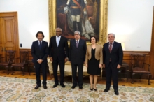 Fotografía El presidente del Parlamento de Canarias visita al presidente de la Asamblea de la República de Portugal