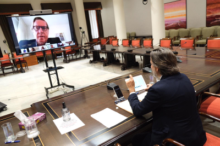 Fotografía Matos aborda con los eurodiputados canarios y los siete grupos parlamentarios la necesidad de que la UE contemple las especificidades canarias para poder superar esta crisis