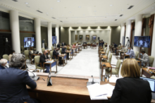 Fotografía Los siete cabildos celebran sesión de trabajo en comisión parlamentaria 