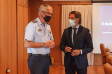 Fotografía El presidente del Parlamento de Canarias, Gustavo Matos, visita la Base Aérea de Gando