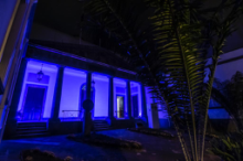 Fotografía La fachada principal del Parlamento de Canarias se ilumina de azul con motivo de la celebración el domingo, 14 de noviembre, del Día Mundial de la Diabetes 