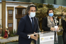 Fotografía El Belén del Parlamento, un pequeño homenaje de toda Canarias a La Palma