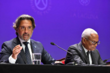 Fotografía El presidente del Parlamento de Canarias, Gustavo Matos, interviene en el acto institucional organizado por Campus África con motivo del Día de Mandela 