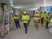 Fotografía El presidente del Parlamento de Canarias, Gustavo Matos, realiza una visita a las obras de ampliación de la Cámara 