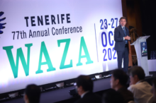 Fotografía El presidente del Parlamento de Canarias, Gustavo Matos, interviene en la apertura de la 77 Conferencia Anual WAZA