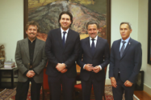 Fotografía Gustavo Matos recibe al presidente de la Cámara de Diputados y Diputadas de Chile