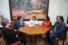 Fotografía La presidenta del Parlamento de Canarias recibe a la Asociación Nacional de Discapacidad, Enfermedades Raras e Integración