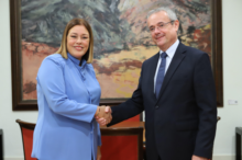 Fotografía La presidenta del Parlamento de Canarias se reúne con el embajador de Eslovenia en España 
