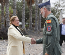 Fotografía Astrid Pérez asiste al acto del ejercicio de adiestramiento aéreo “Sirio 24” del Ejército del Aire y del Espacio con el Rey Felipe VI 