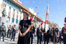 Fotografía Astrid Pérez representa a Su Majestad el Rey en los actos en honor a la Virgen de Candelaria