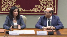 Firma del Covenio de colaboración entre el Parlamento de Canarias y la ONCE