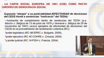 Conferencia de don Luis Jimena Quesada. "La Carta Social Europea como pacto europeo de democracia social. Retos y papel de los entes territoriales y de la sociedad civil"