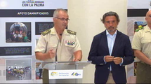 Inauguración de la exposición "Las Fuerzas Armadas con La Palma. Operación Cumbre Vieja", organizada por el Ministerio de Defensa