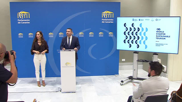 Rueda de prensa de la consejera de Turismo y Empleo, D.ª Jessica del Carmen de León Verdugo, con motivo de la "Presentación de los 30 años de la Carta Mundial de Turismo Sostenible"