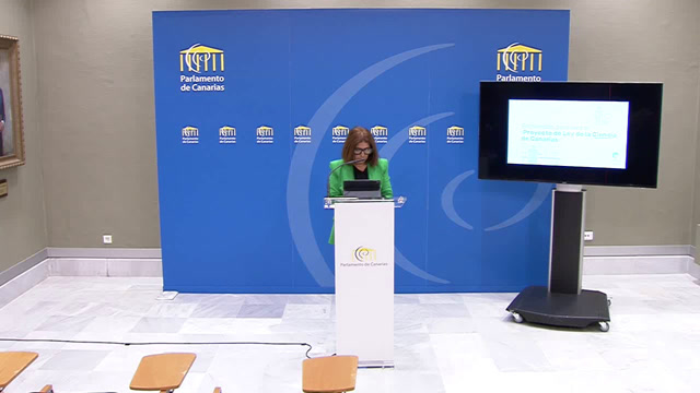 Rueda de prensa del GP Nueva Canarias-Bloque Canarista (NC-bc), sobre las enmiendas presentadas al articulado del proyecto de ley canaria de la ciencia (11L/PL-0012)