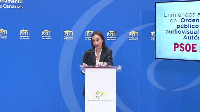 Rueda de prensa del GP Socialista Canario sobre enmiendas presentadas al proyecto de ley de ordenación del servicio de comunicación audiovisual de Canarias