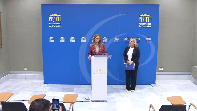 Rueda de prensa del GP Popular sobre la presentación de la proposición no de ley en Pleno para declarar como profesión de riesgo el trabajo que realizan los miembros de la Policía Nacional y de la Guardia Civil y mejora de sus recursos materiales en Sala de Presidencias