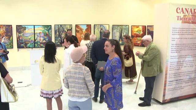 Inauguración de la exposición "Canarias, tierra mágica", de Julio Padrón Cabrera el 28/may/2026