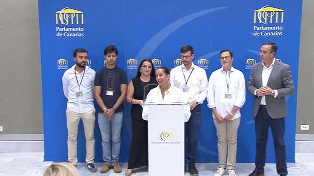 Rueda de prensa del GP Popular sobre presentación de la proposición no de ley en Pleno para solicitar la igualdad de acceso al programa Verano Joven desde Canarias