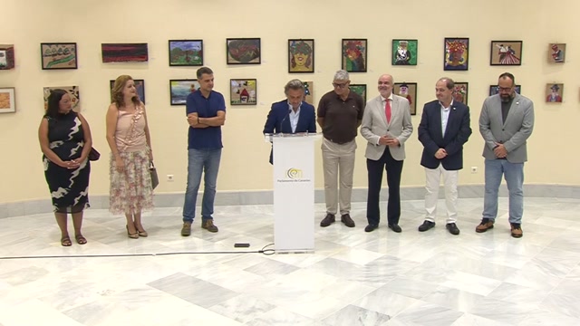 Inauguración de la exposición organizada por el Centro de la Cultura Popular Canaria y el Hospital Universitario de Canarias el 01/oct/2026